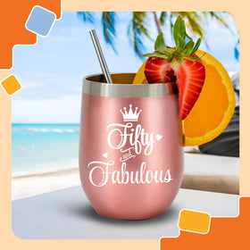 NewEleven tumbler with straw, lid, and brush for easy sipping and cleaning.
