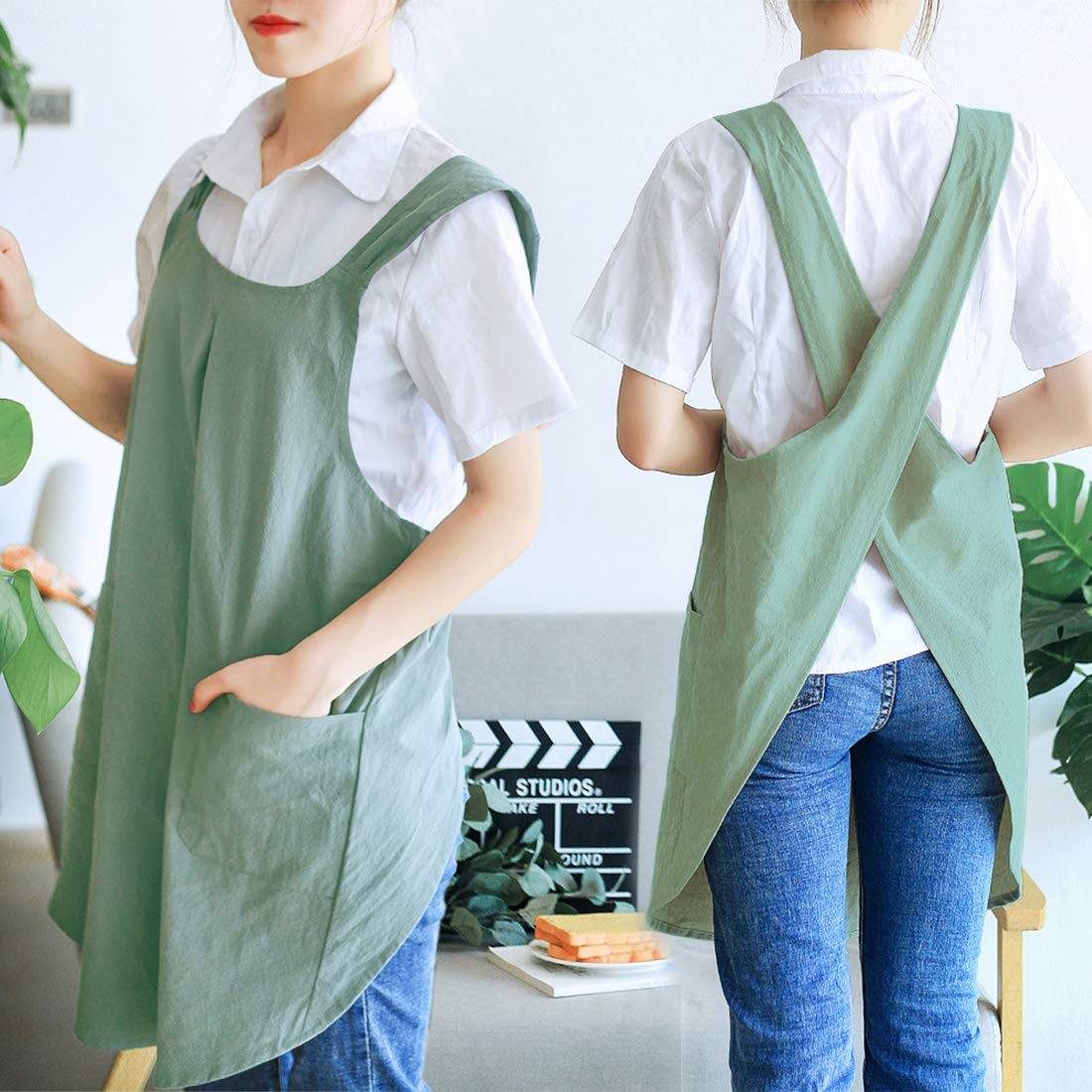 NEWGEM apron back-straps feature criss-cross design for easy on/off