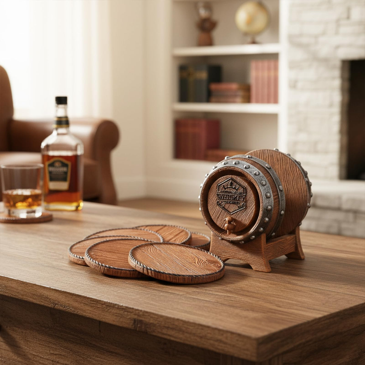 Newinhome handcrafted resin finish resists wear for long-term display.