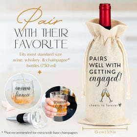 Newlywoo nine-point-five-ounce whiskey glass perfect for celebrations