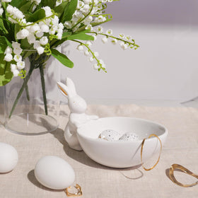 Newman House Studio Easter bunny bowl for candy display and festive table decor