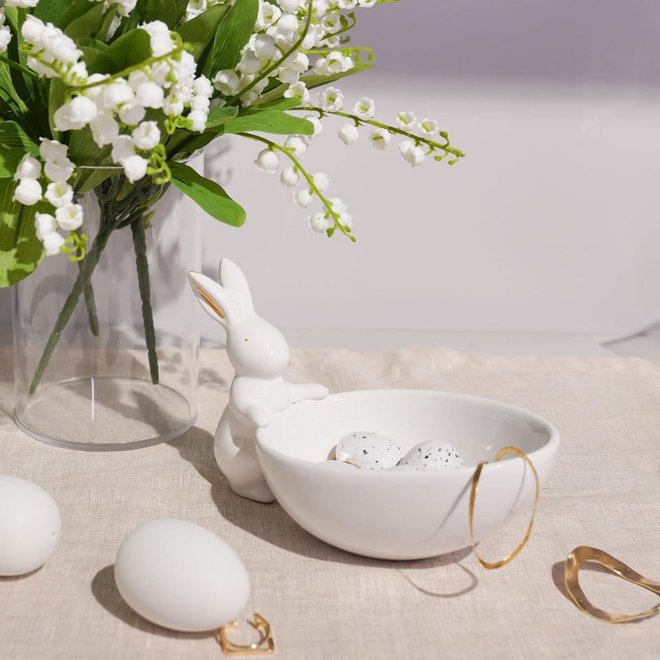 Newman House Studio Easter bunny bowl for candy display and festive table decor