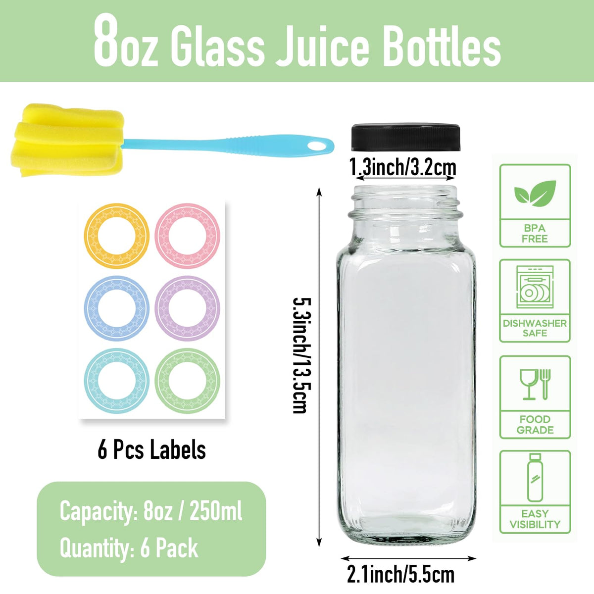 Newmiao glass bottle lids with sealing gasket prevent leaks during travel