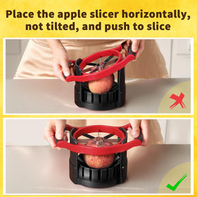 Newness 5.12 inch slicer makes quick snack prep for kids and desserts.
