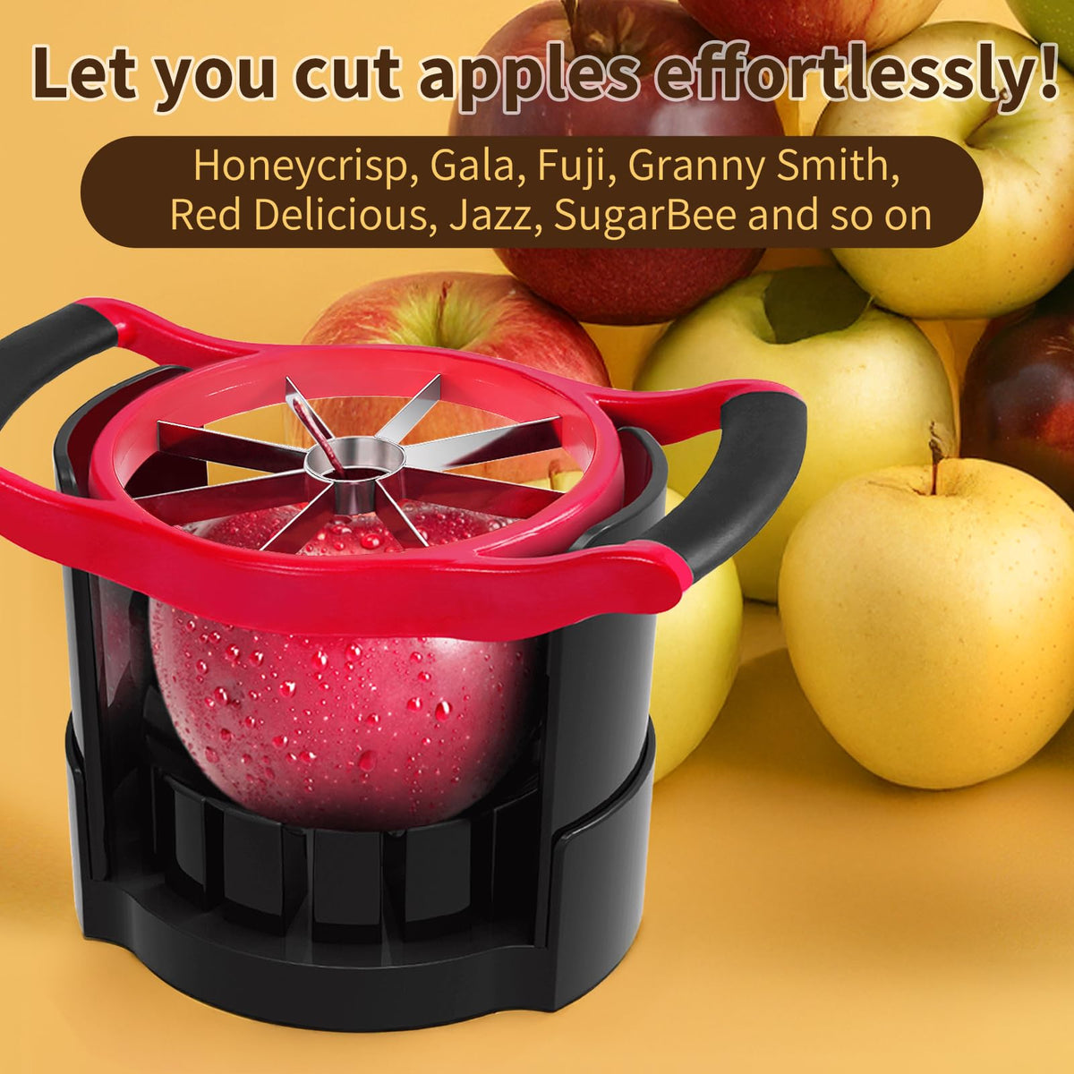 Newness Apple Slicer helps prep fruits and vegetables for parties.
