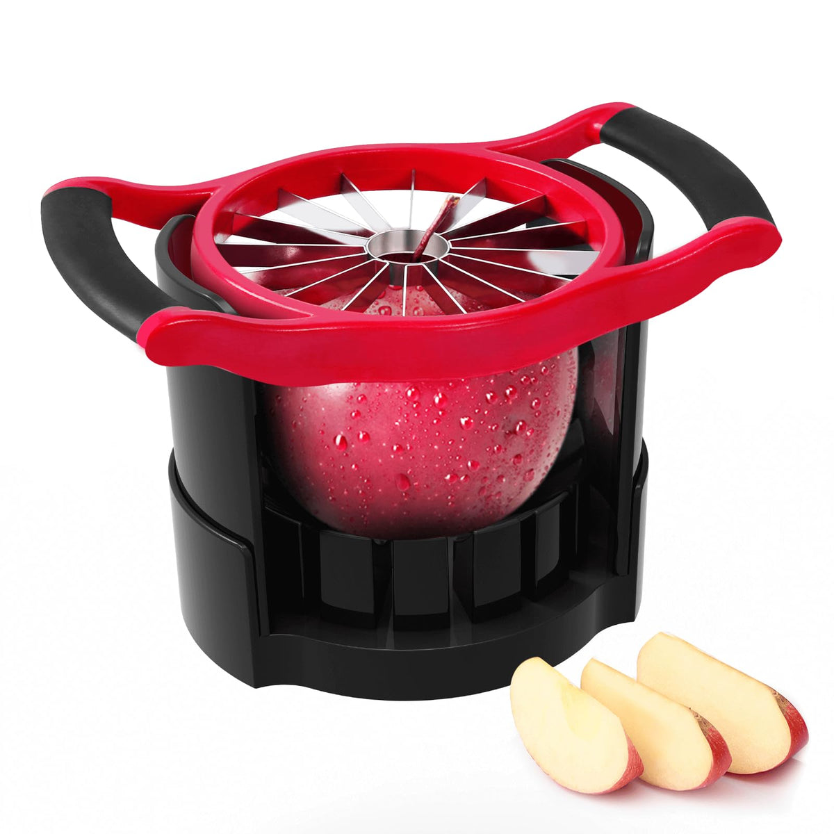 Newness apple slicer overview displaying a sturdy tool for quick snack prep.