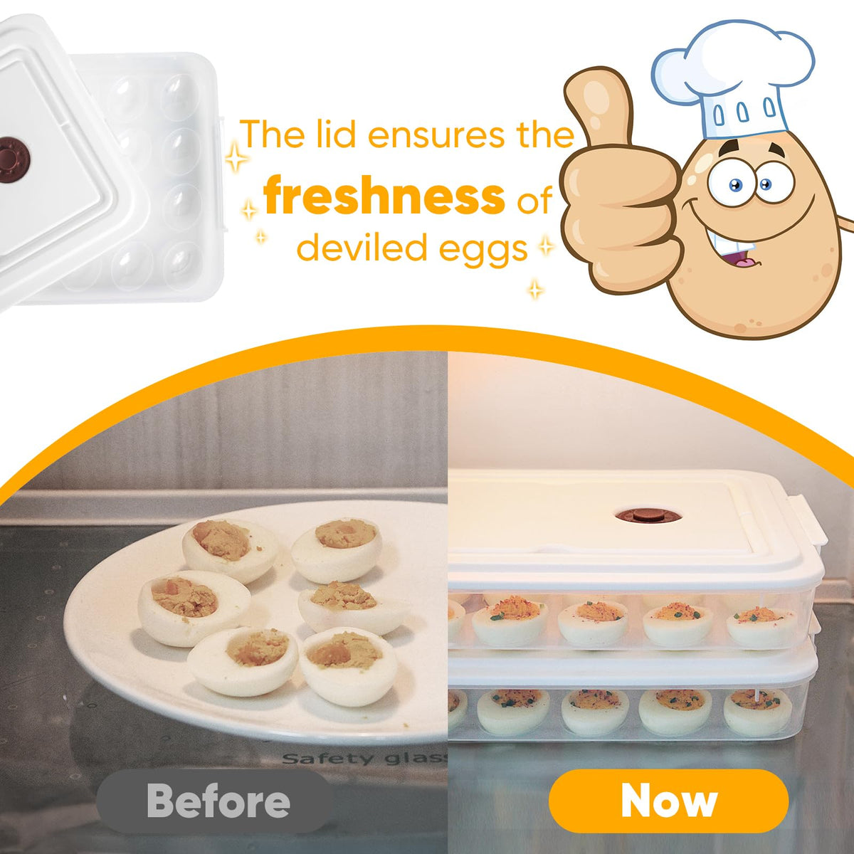Newness egg tray BPA-free, safe for direct food contact.