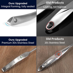 Newness skimmer with integral forming handle close-up for strength