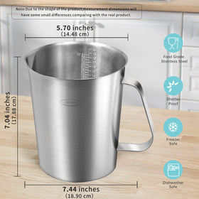 Newness metal body resists breakage for a durable kitchen tool.