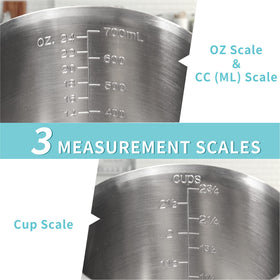 Newness stainless steel measuring cup offers durable, long-lasting performance in busy kitchens.