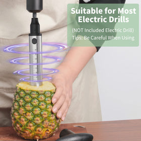Newness Pineapple Corer ergonomic handle provides effortless twisting and comfortable grip.