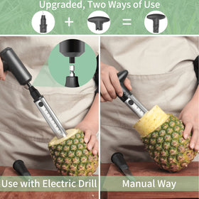 Newness Pineapple Corer reinforced blade shows durability during steady core slicing.