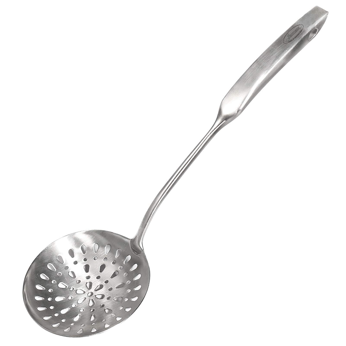 Newness slotted skimmer spoon 14.96in draining hot oil with rustproof stainless steel
