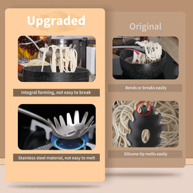 Newness 304 stainless steel pasta fork for reliable durability.
