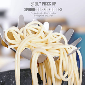 Newness Vacuum ergonomic handle reduces heat during serving.
