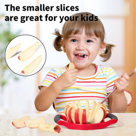 Newness Stainless steel blades offer durable, sharp cuts for apples and beyond.