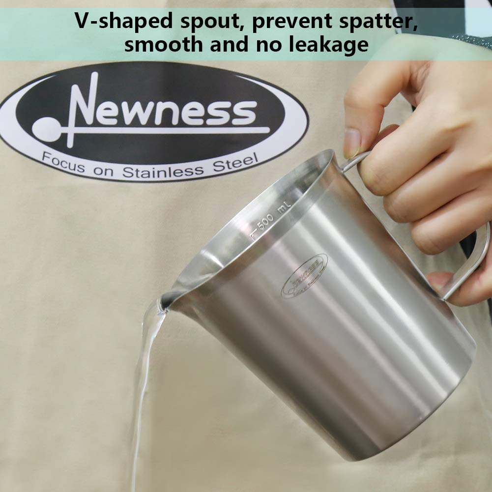 Newness wall-mount-ready cup for convenient kitchen storage.