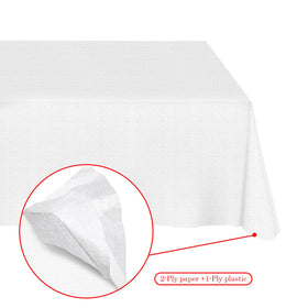NEWOOK outdoor party tablecloth provides a clean surface for events.