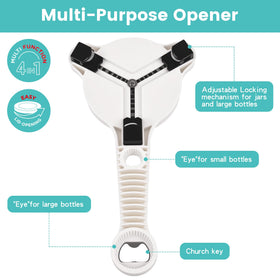 NEWPAII jar opener features an ergonomic handle for comfortable twisting.