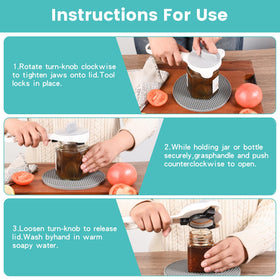 NEWPAII jar opener includes a non-slip pad to prevent slipping during use.