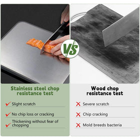 Newraturner cutting board features a built-in juice groove to keep counters clean.
