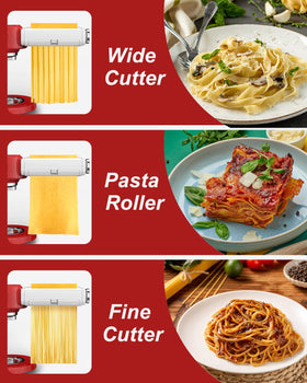 NEWSETS spaghetti cutter in action for uniform strands quickly.