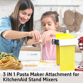 NEWSETS stand mixer compatibility enables hands-free pasta making.