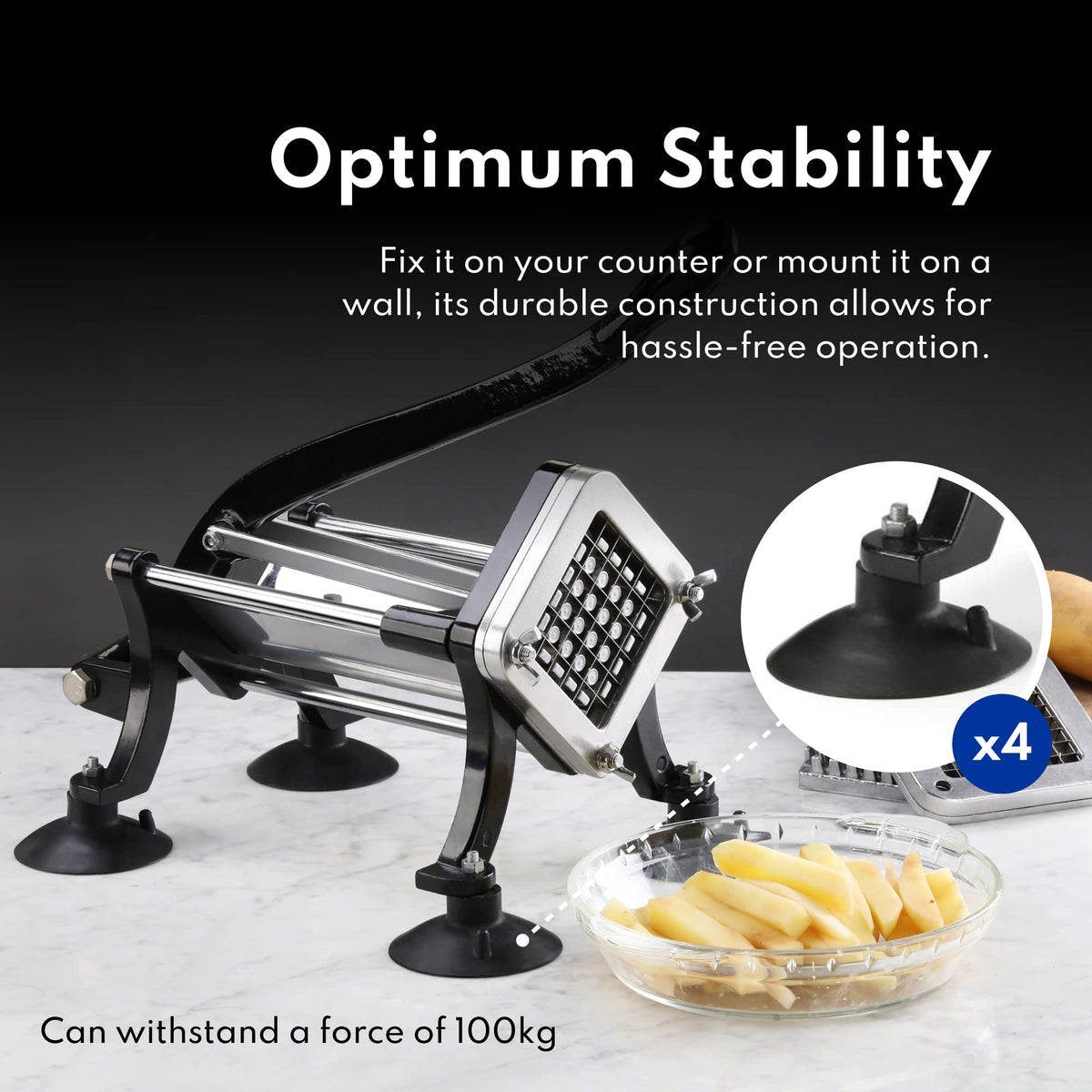 New Star Foodservice 43204 rugged stainless steel construction for heavy use