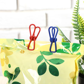 Newtay 16-piece clip set seals snack bags securely and adds color.