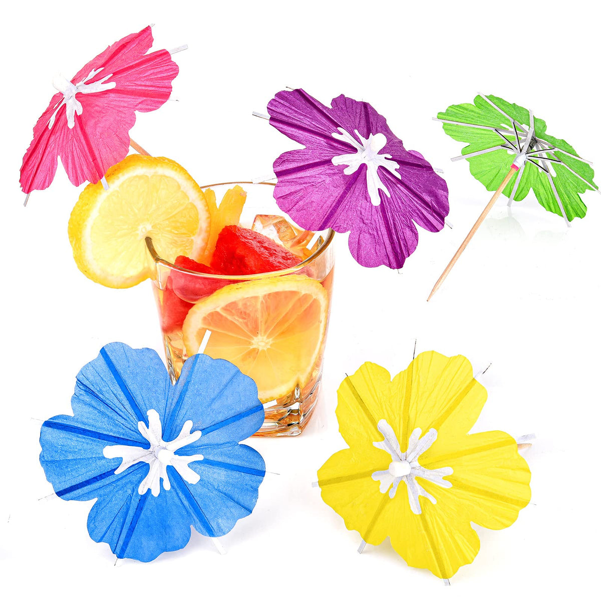 Newtay drink umbrellas 300-pack for tropical cocktails and garnishes.