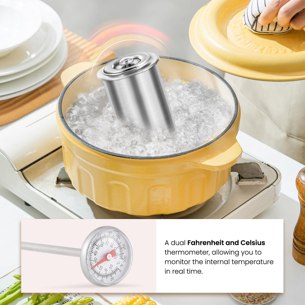 NEWTRY Meat Press stainless steel body highlighting longevity