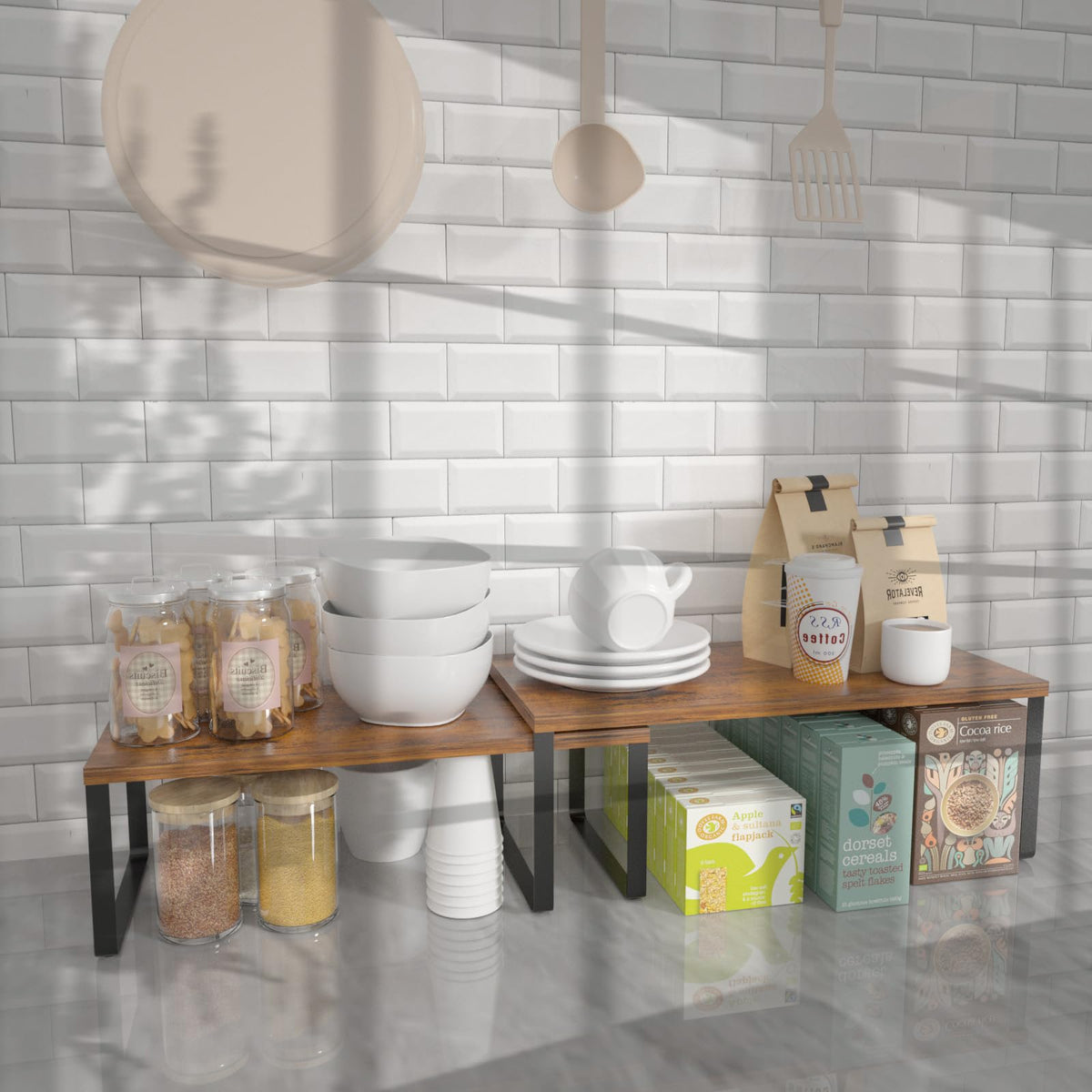 NEX high shelf supports up to 33 lb for sturdy storage