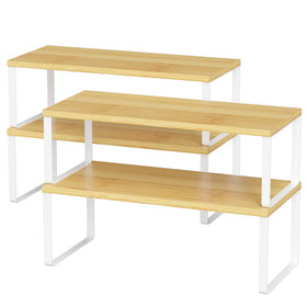 NEX kitchen cabinet organizer set of four for tidy storage.