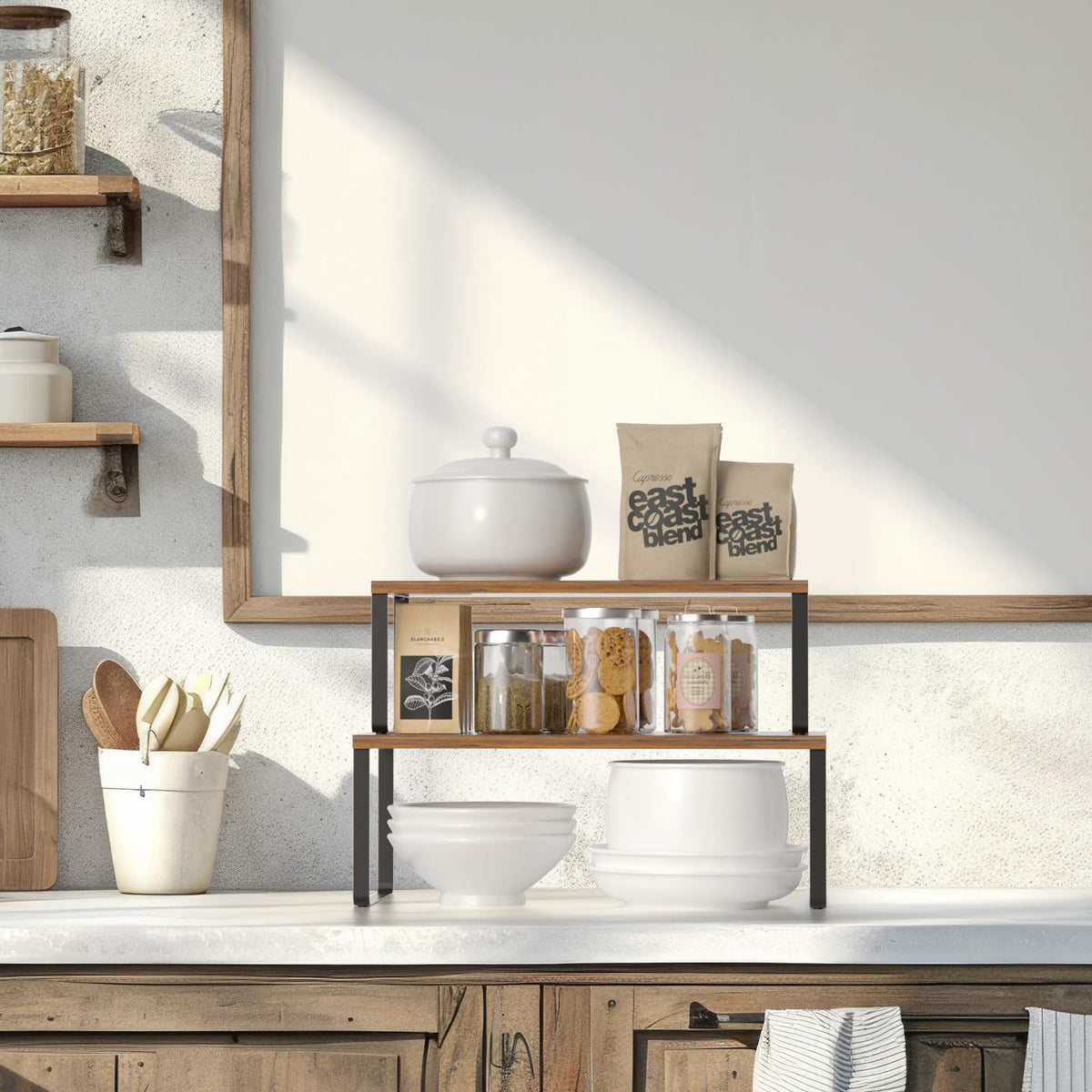 NEX L-shape setup maximizes corner space