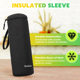NexaEase leather keychain adds style and portability to your blender.