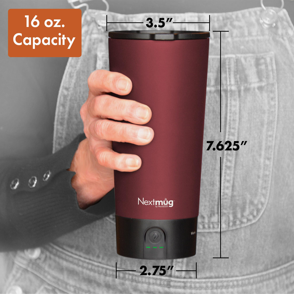 Nextmug Go packaging and included items ready for immediate use.