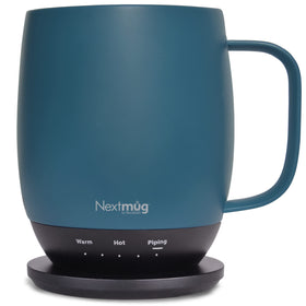 Nextmug Slate Blue 14 oz front view for on-the-go temperature control.