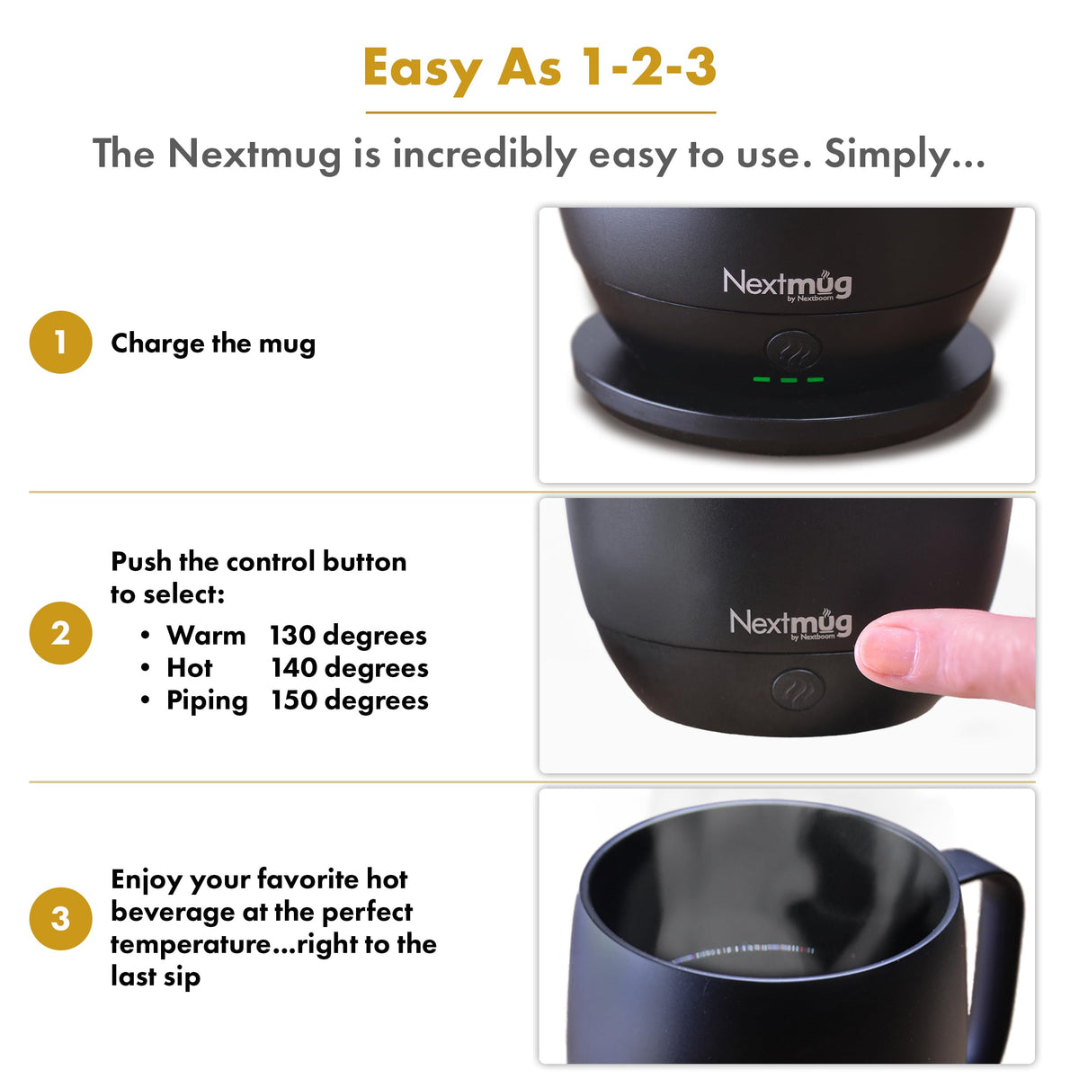 Nextmug spill-resistant lid helps prevent leaks during commutes and desk use.