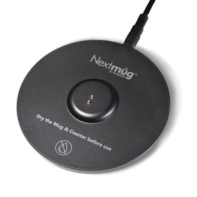 Nextmug universal docking coaster front view keeps hot drinks at ideal temperature
