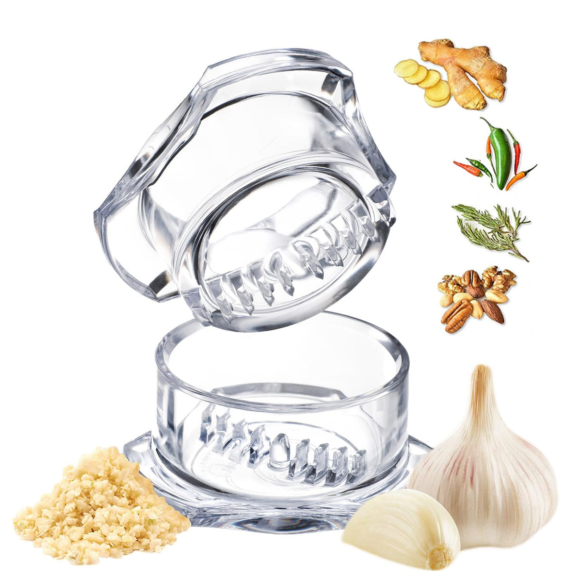 NexTrend Garlic Twister 4th Gen product shot showing compact all-in-one design for quick prep