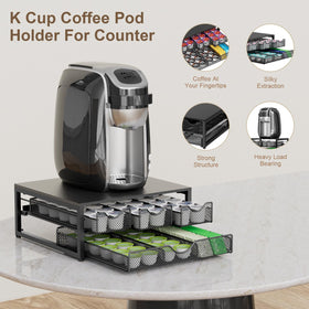 NEYCIL coffee pod holder top view highlights space-efficient design