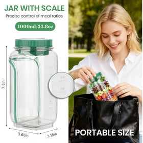 Nezillo portable salad jar designed for travel and work