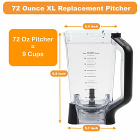 Nezpare pitcher lid secures during blending to prevent spills