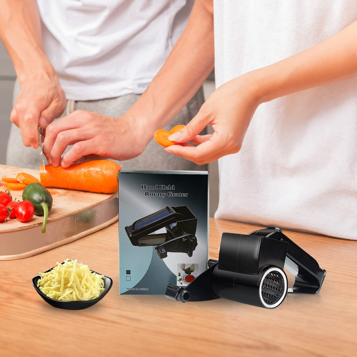 NEZUIBAN compact black grater makes a thoughtful kitchen gift