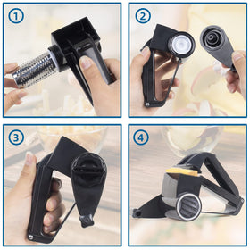 NEZUIBAN handheld grater with three removable parts for simple maintenance