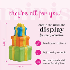 Nora Fleming They're All For You A21 interchangeable mini-base with hole for versatile setups throughout the year.