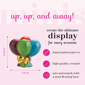 Nora Fleming up-up-and-away balloons mini detail adds whimsy to holiday tables
