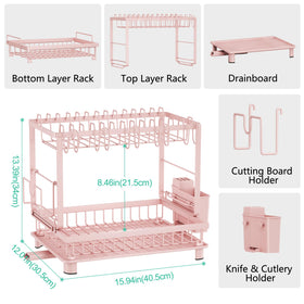 Bottom legs with rubber feet prevent sliding on countertops