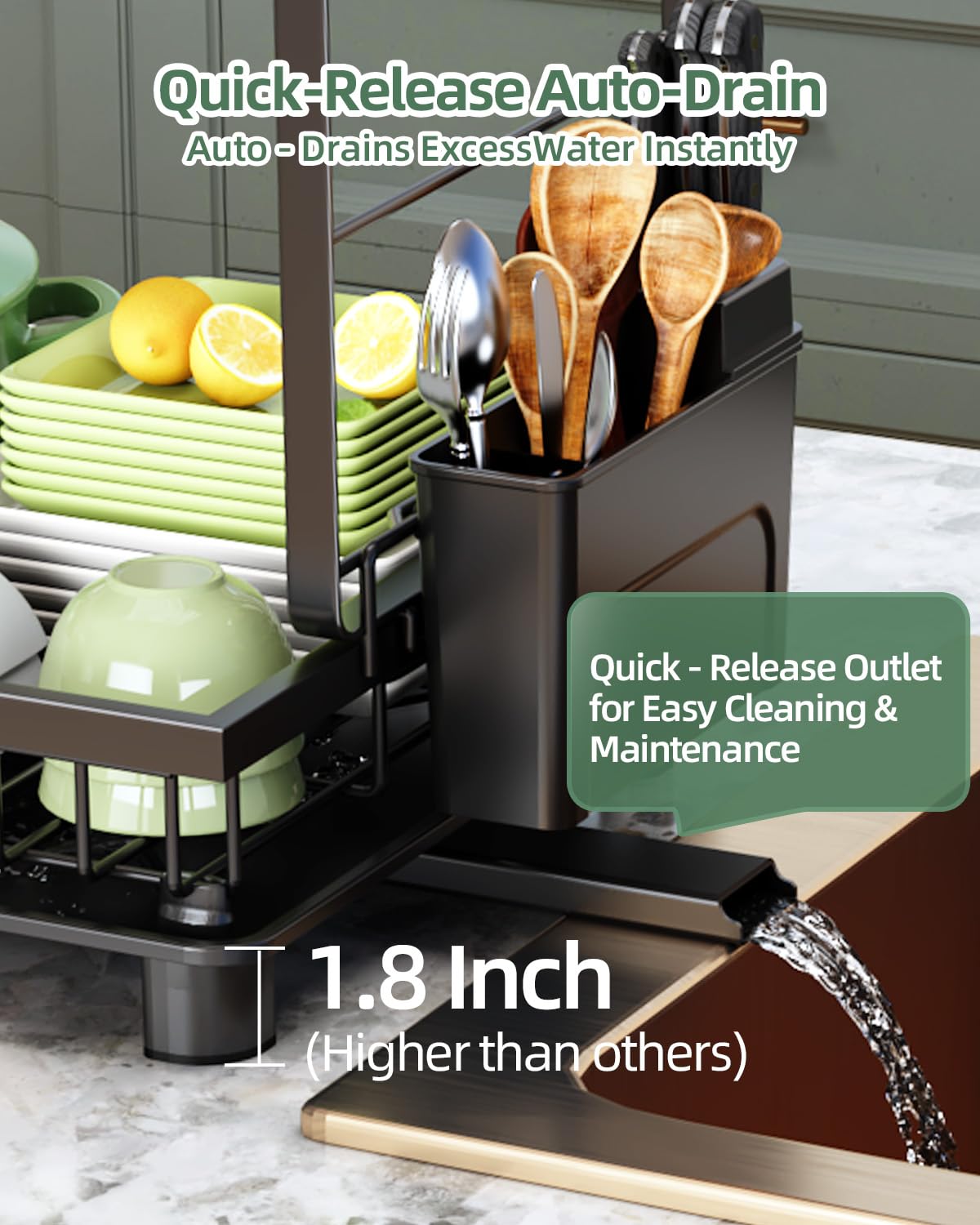 Nfnoyp cutting board holder keeps prep tools within reach