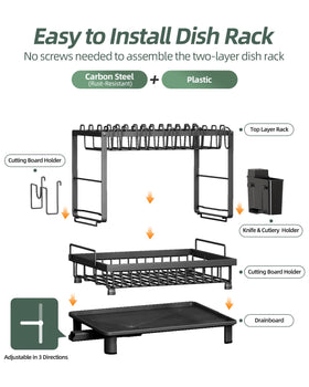 Nfnoyp rubber feet stabilize the rack on smooth counters